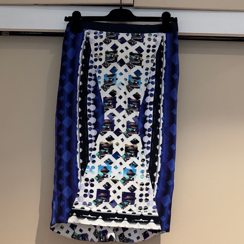 Peter Pilotto Stylish Blue Patterned Women's Skirt